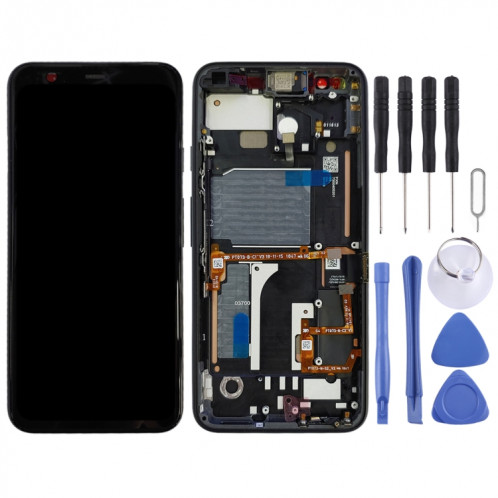 Écran LCD d'origine pour Google Pixel 4 Digitizer Assemblage complet avec cadre (Noir) SH560B752-06