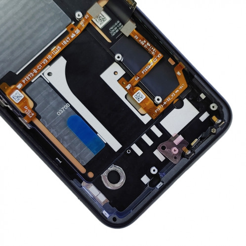 Écran LCD d'origine pour Google Pixel 4 Digitizer Assemblage complet avec cadre (Noir) SH560B752-06