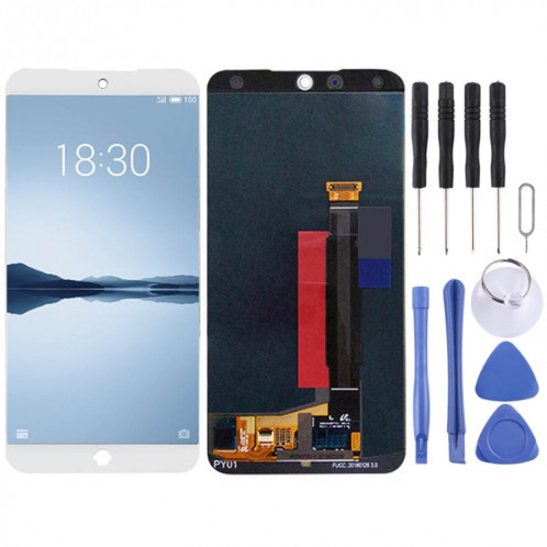 Écran LCD d'origine pour Meizu 15 avec assemblage complet du numériseur (blanc) SH568W1217-04