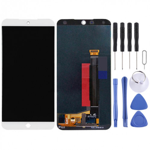 Écran LCD d'origine pour Meizu 15 avec assemblage complet du numériseur (blanc) SH568W1217-04