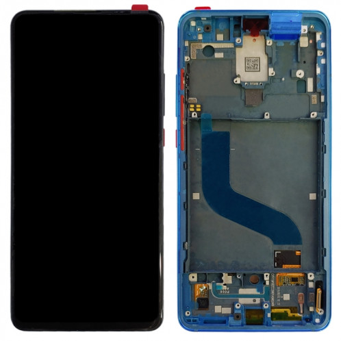 Écran LCD matériel OLED et numériseur complet avec cadre pour Xiaomi Redmi K20 / Redmi K20 Pro / 9T Pro (bleu) SH574L635-04