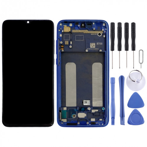 Écran LCD d'origine et numériseur complet avec cadre pour Xiaomi Mi CC9 (bleu) SH577L445-05