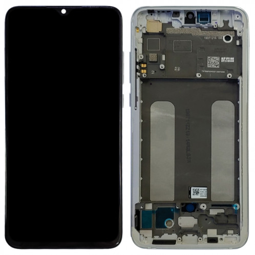 Écran LCD d'origine et numériseur complet avec cadre pour Xiaomi Mi CC9 (argent) SH577S858-05