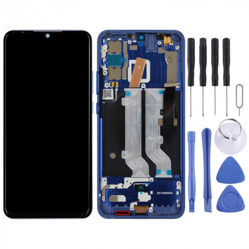Écran LCD OEM pour ZTE Axon 10 Pro (Version 4G) Assemblage complet du numériseur avec cadre (Bleu) SH581L911-06
