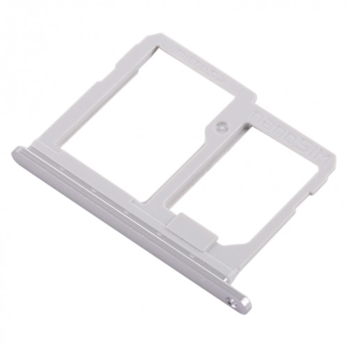 Plateau pour carte SIM + plateau pour carte Micro SD pour LG Q6 / M700 / M700N / G6 Mini (Argent) SH599S550-05