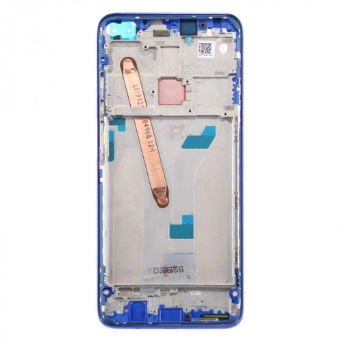 Boîtier avant plaque de lunette de cadre LCD pour Xiaomi Redmi K30 5G (bleu) SH682L1386-06
