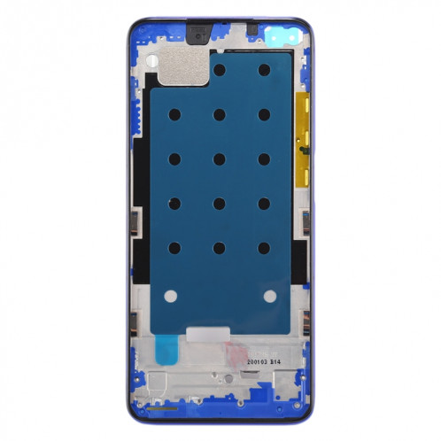 Boîtier avant plaque de lunette de cadre LCD pour Xiaomi Redmi K30 5G (bleu) SH682L1386-06