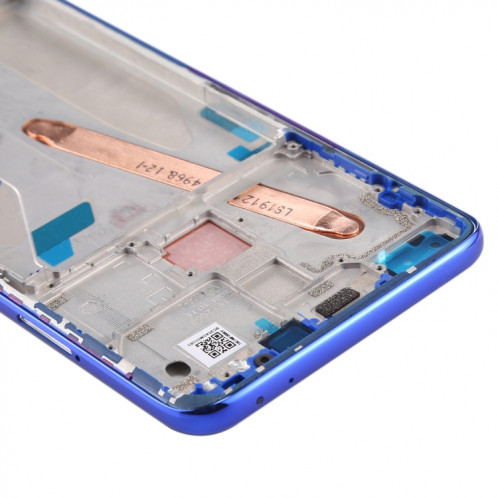 Boîtier avant plaque de lunette de cadre LCD pour Xiaomi Redmi K30 5G (bleu) SH682L1386-06