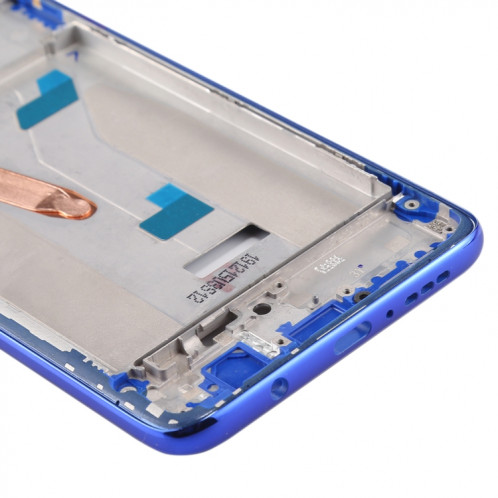 Boîtier avant plaque de lunette de cadre LCD pour Xiaomi Redmi K30 5G (bleu) SH682L1386-06