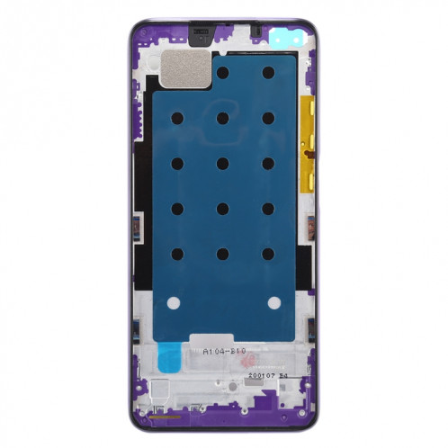Boîtier avant plaque de cadre LCD pour Xiaomi Redmi K30 5G (violet) SH682P1691-06