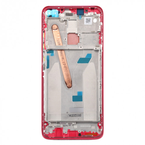 Boîtier avant plaque de lunette de cadre LCD pour Xiaomi Redmi K30 5G (rouge) SH682R997-06
