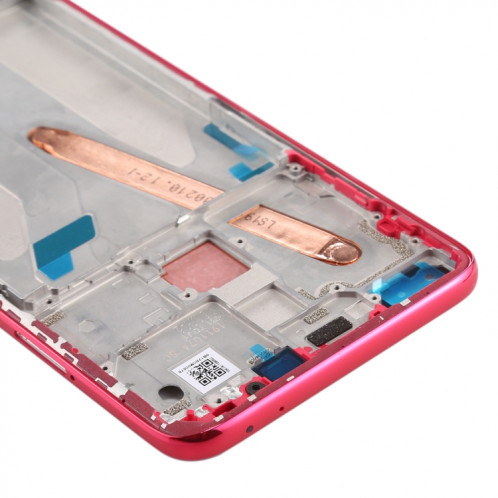 Boîtier avant plaque de lunette de cadre LCD pour Xiaomi Redmi K30 5G (rouge) SH682R997-06