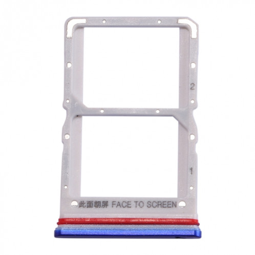 Plateau Carte SIM + Plateau Carte SIM pour Xiaomi Redmi K30 5G (Bleu) SH685L73-05