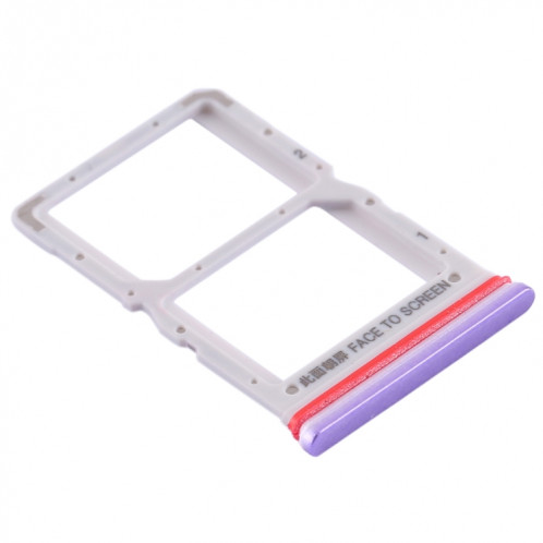 Plateau Carte SIM + Plateau Carte SIM pour Xiaomi Redmi K30 5G (Violet) SH685P361-05