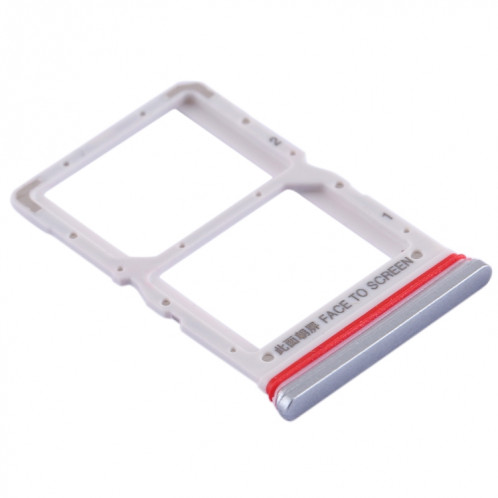 Plateau Carte SIM + Plateau Carte SIM pour Xiaomi Redmi K30 5G (Argent) SH685S1423-05