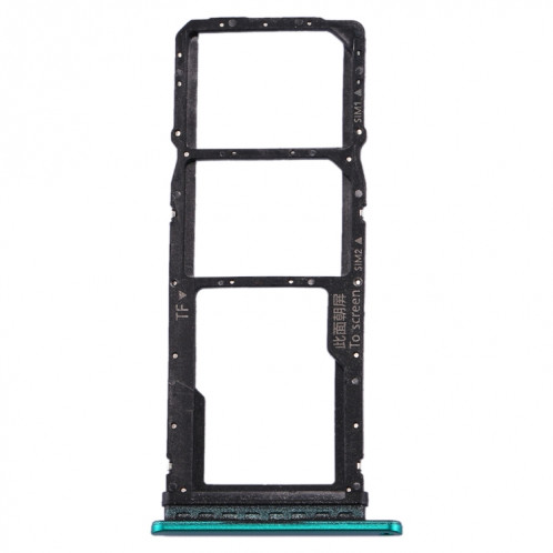 Plateau pour Carte SIM + Plateau pour Carte SIM + Plateau pour Carte Micro SD pour Huawei P40 Lite E / Enjoy 10 (Vert) SH697G892-05