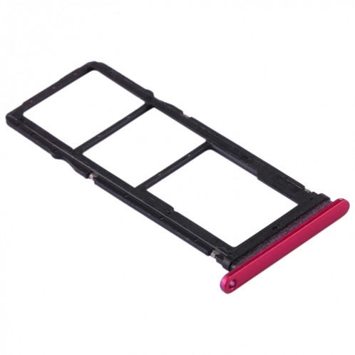 Plateau pour carte SIM + plateau pour carte SIM + plateau pour carte Micro SD pour Huawei P40 Lite E / Enjoy 10 (rouge) SH697R898-05