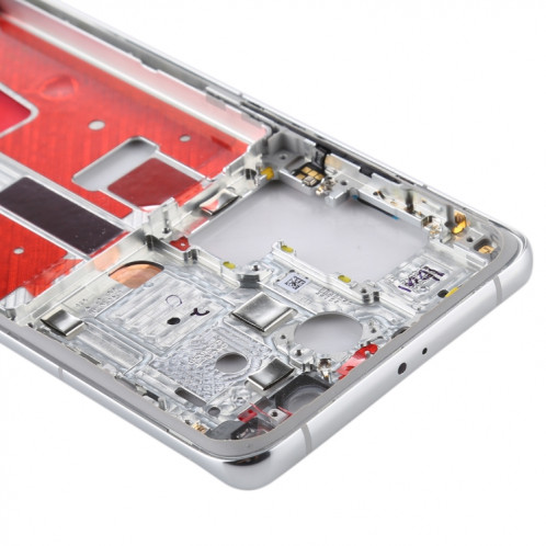 Plaque de cadre d'origine avec touches latérales pour Huawei P40 Pro (argent) SH710S1993-06