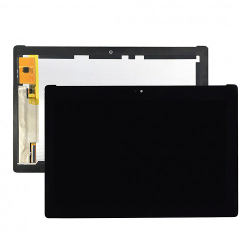 iPartsAcheter pour Asus ZenPad 10 Z300M / P021 (Jaune Câble Flex Version) Écran LCD + Écran Tactile Digitizer Assemblée (Noir) SI01BL1702-05