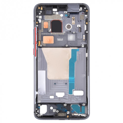 Boîtier avant plaque de lunette de cadre LCD avec touches latérales pour Xiaomi Redmi K30 Pro (noir) SH824B1081-06