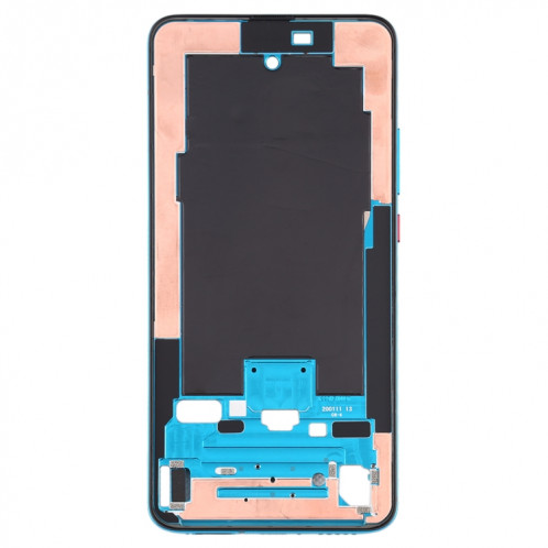 Boîtier avant plaque de lunette de cadre LCD avec touches latérales pour Xiaomi Redmi K30 Pro (bleu) SH824L907-06