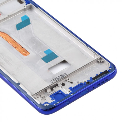 Boîtier avant plaque de lunette de cadre LCD pour Xiaomi Redmi K30, version 4G (bleu) SH825L617-06