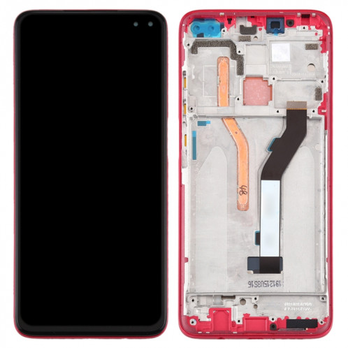 Écran LCD et numériseur complet avec cadre pour Xiaomi Redmi K30, version 4G (rouge) SH826R186-06