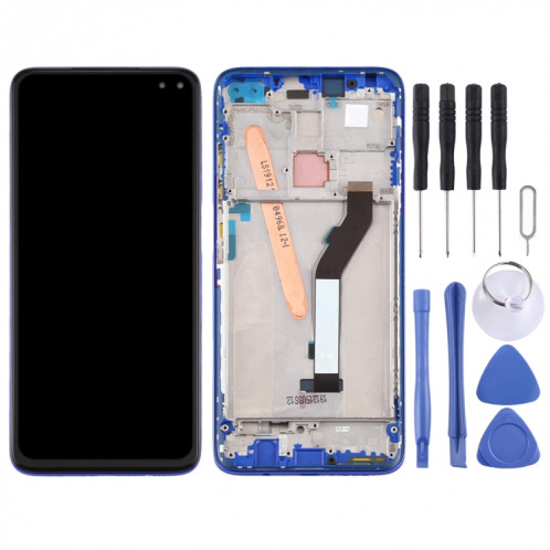 Écran LCD et numériseur complet avec cadre pour Xiaomi Redmi K30 5G (bleu) SH827L95-06