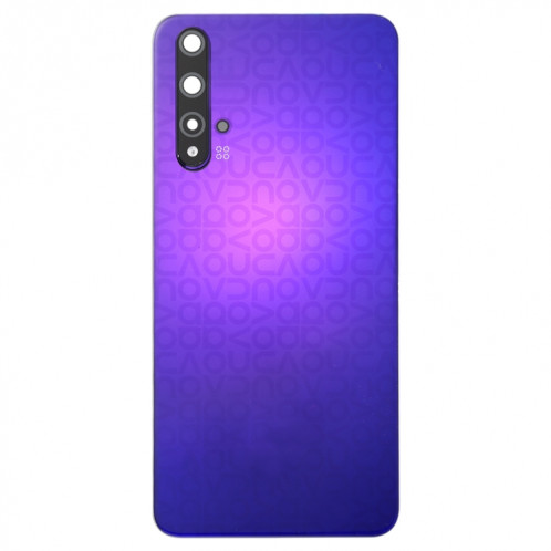Cache arrière de batterie d'origine avec cache d'objectif d'appareil photo pour Huawei Nova 5T (violet) SH62PL1034-06