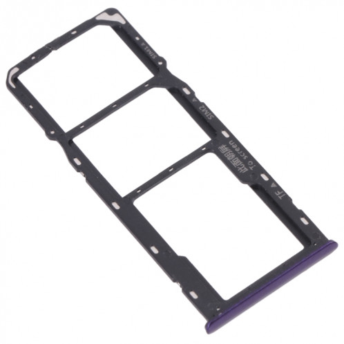 Pour OPPO Realme 5 Plateau de carte SIM + Plateau de carte SIM + Plateau de carte Micro SD (Violet) SH883P1623-04