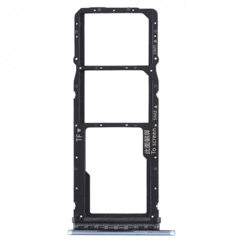 Plateau pour carte SIM + Plateau pour carte SIM + Plateau pour carte Micro SD pour Huawei Enjoy 10 / Honor Play 3 (Bleu) SH960L1396-05