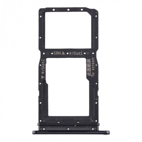 Plateau pour Carte SIM + Plateau pour Carte SIM / Plateau pour Carte Micro SD pour Huawei Enjoy 10 Plus (Noir) SH965B454-05
