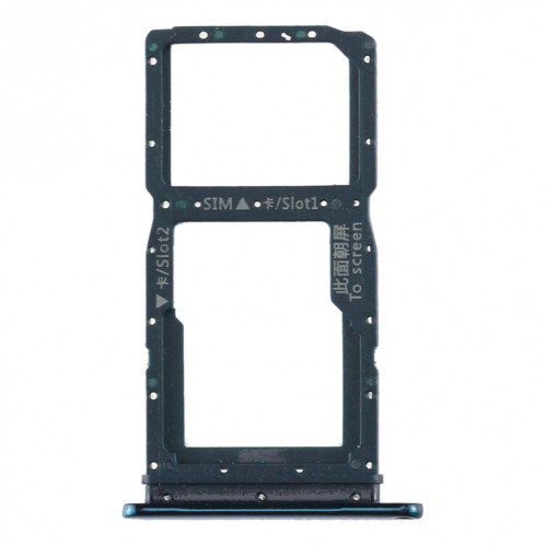 Plateau pour carte SIM + plateau pour carte SIM / plateau pour carte Micro SD pour Huawei Enjoy 10 Plus (vert) SH965G1208-05