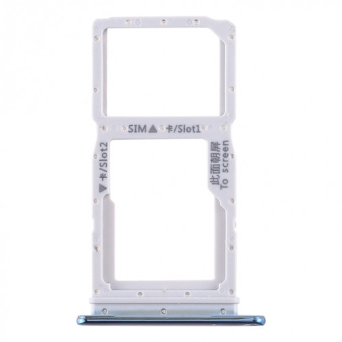 Plateau pour carte SIM + Plateau pour carte SIM / Plateau pour carte Micro SD pour Huawei Enjoy 10 Plus (Bleu) SH965L1878-05