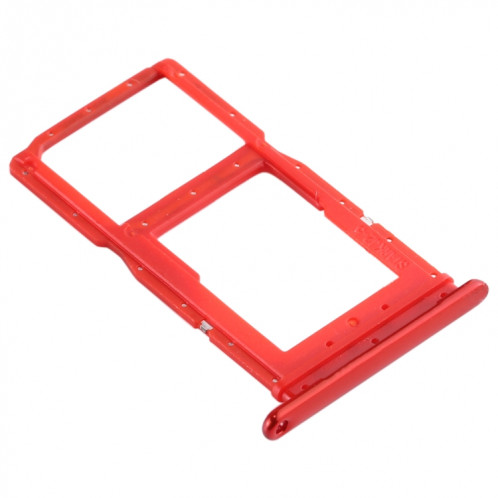 Plateau pour carte SIM + Plateau pour carte SIM / Plateau pour carte Micro SD pour Huawei Enjoy 10 Plus (Rouge) SH965R1535-05