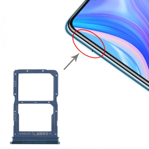 Plateau pour carte SIM + Plateau pour carte NM pour Huawei Enjoy 10s / Honor Play 4T Pro (Vert) SH966G1264-05
