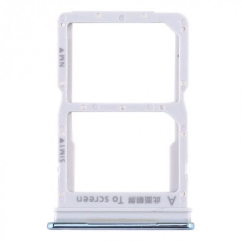 Plateau pour carte SIM + plateau pour carte NM pour Huawei Enjoy 10s / Honor Play 4T Pro (Bleu) SH966L1344-05
