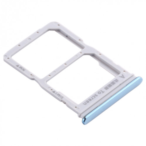 Plateau pour carte SIM + plateau pour carte NM pour Huawei Enjoy 10s / Honor Play 4T Pro (Bleu) SH966L1344-05