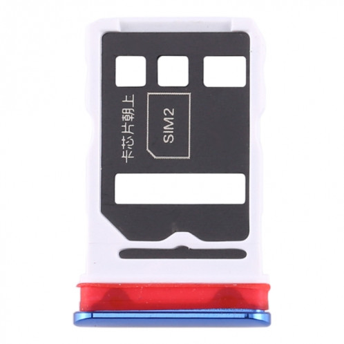 Plateau de carte SIM + plateau de carte SIM pour l'honneur V30 Pro / Honor V30 (Bleu) SH967L47-05