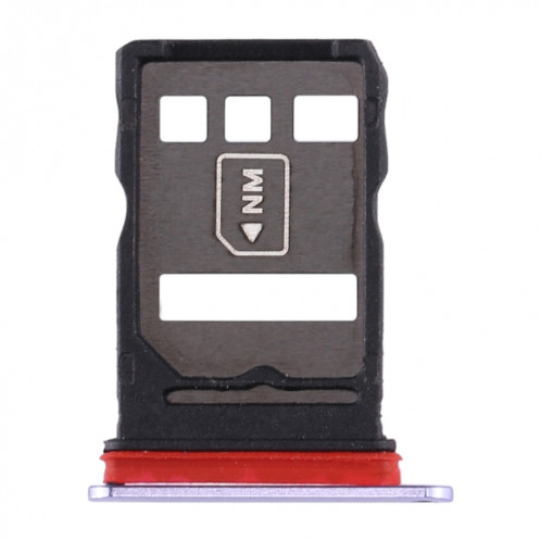 Plateau de la carte SIM + plateau de la carte NM pour Huawei Mate 30 (violet clair) SH69LZ171-05