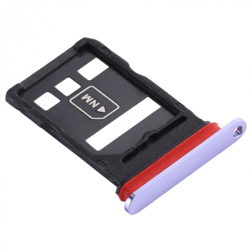 Plateau de la carte SIM + plateau de la carte NM pour Huawei Mate 30 (violet clair) SH69LZ171-05