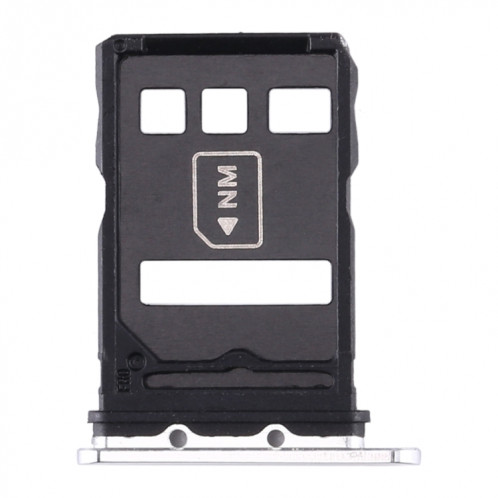 Plateau de la carte SIM + plateau de la carte NM pour Huawei P40 (blanc) SH976W1141-05