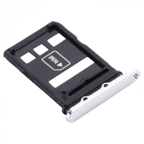 Plateau de la carte SIM + plateau de la carte NM pour Huawei P40 (blanc) SH976W1141-05