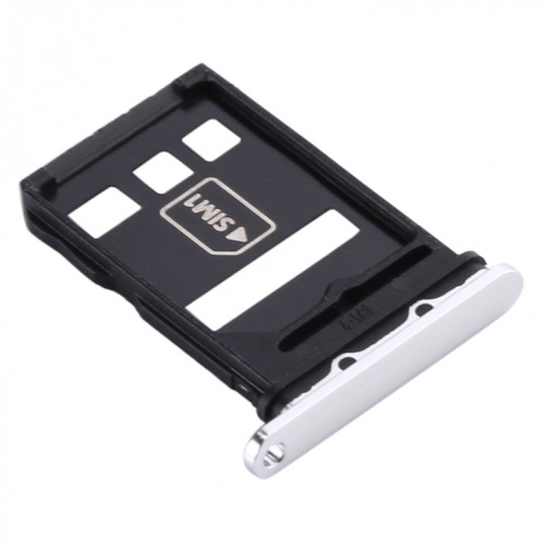 Plateau de la carte SIM + plateau de la carte NM pour Huawei P40 (blanc) SH976W1141-05