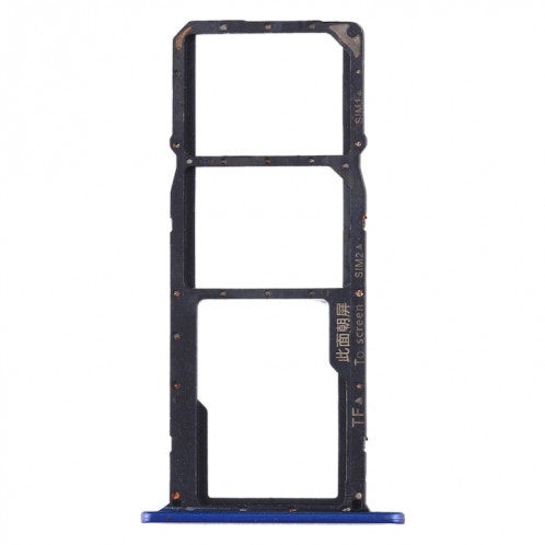 Plateau pour Carte SIM + Plateau pour Carte SIM + Plateau pour Carte Micro SD pour Huawei Honor Play 3e (Bleu) SH977L274-05