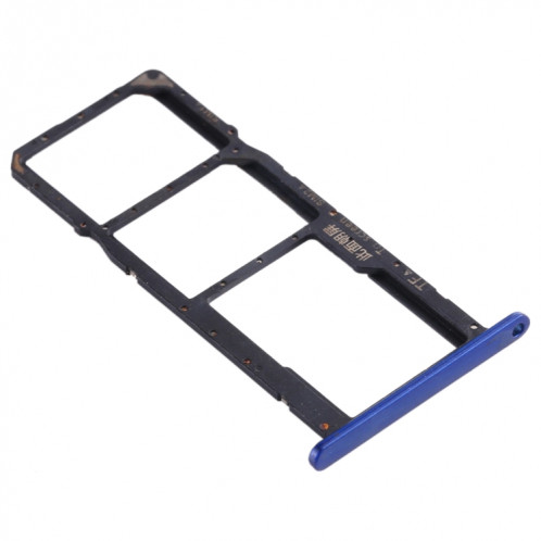 Plateau pour Carte SIM + Plateau pour Carte SIM + Plateau pour Carte Micro SD pour Huawei Honor Play 3e (Bleu) SH977L274-05