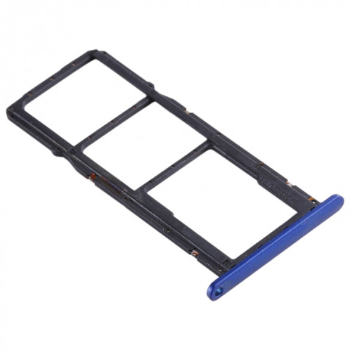 Plateau pour Carte SIM + Plateau pour Carte SIM + Plateau pour Carte Micro SD pour Huawei Honor Play 3e (Bleu) SH977L274-05