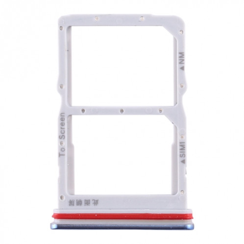 Plateau Carte SIM + Plateau Carte NM pour Huawei Honor 30S / Nova 7 SE (Bleu) SH978L274-05