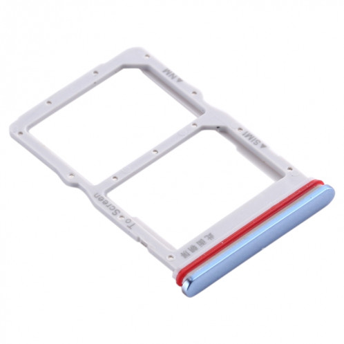Plateau Carte SIM + Plateau Carte NM pour Huawei Honor 30S / Nova 7 SE (Bleu) SH978L274-05