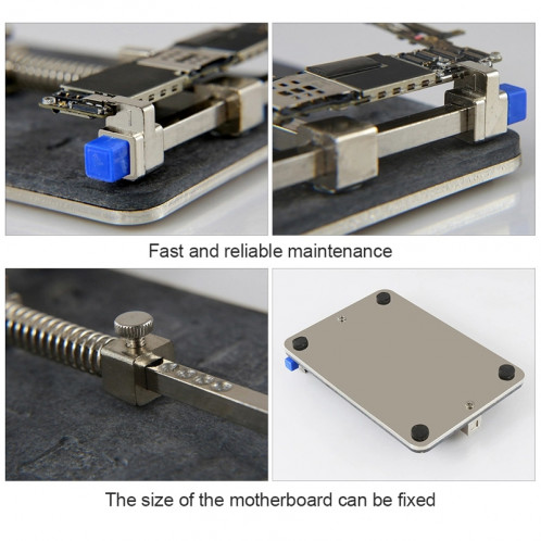 BEST-001E DIY FIX Station de travail de montage de carte de circuit imprimé en acier inoxydable pour les outils de réparation de puce SB60701937-09